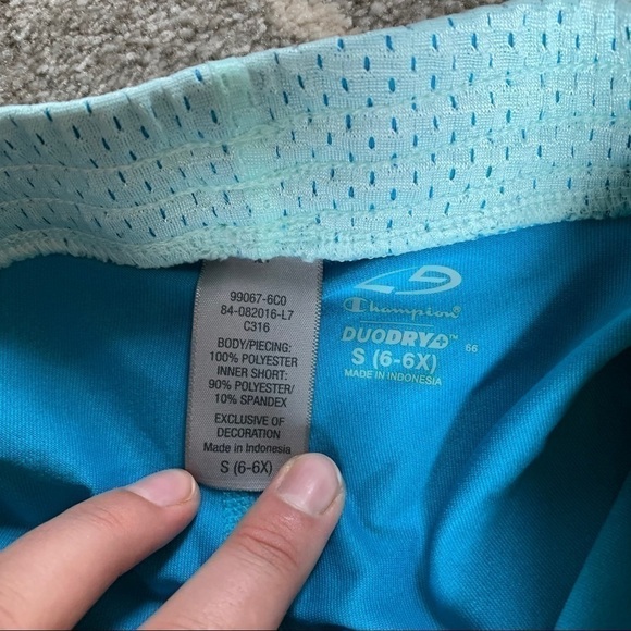 Champion Set of 2 Black Teal Mesh Athletic Shorts - Picture 5 of 7